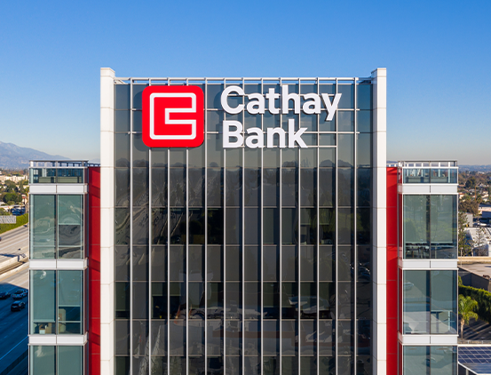 Cathay Bank's headquarters in Los Angeles