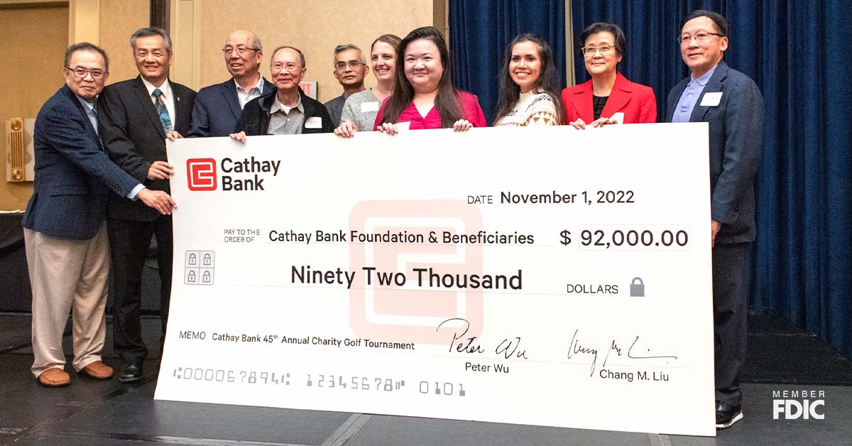 Cathay Bank Raises 92,000 for Local Nonprofits Blog