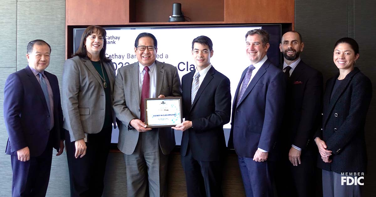 Cathay Bank Recognized As U.S. Bestinclass Employer Blog